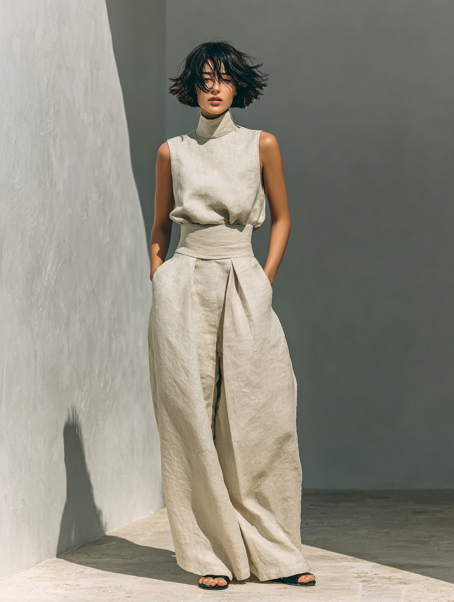 Maria – Completo Lino & Cotone Eleganza Naturale