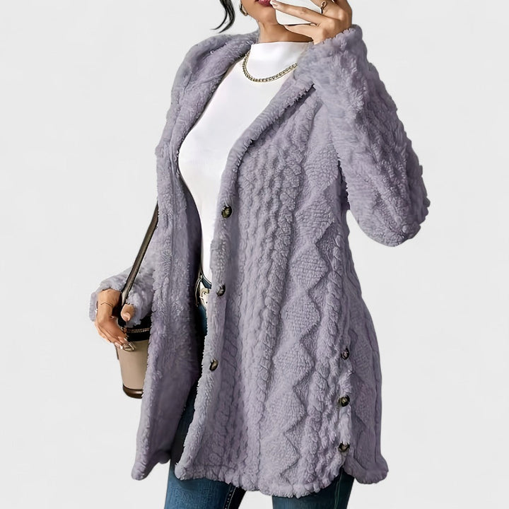 Katerina – Cardigan cappotto con cappuccio caldo
