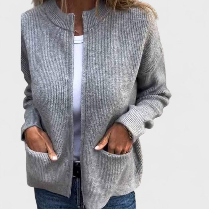 Noelle – Cardigan in cotone lavorato a maglia