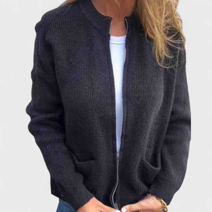 Noelle – Cardigan in cotone lavorato a maglia