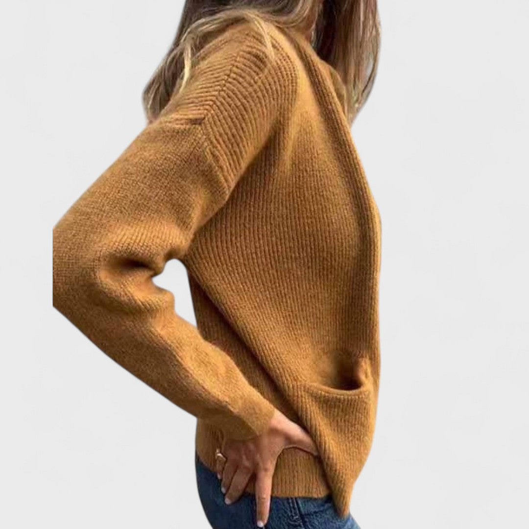 Noelle – Cardigan in cotone lavorato a maglia
