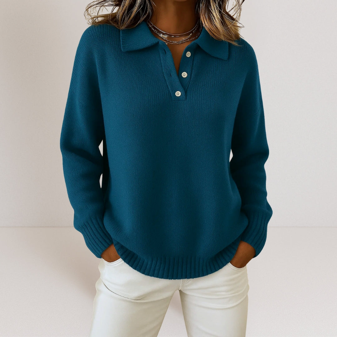Ginevra – Maglione morbido con colletto