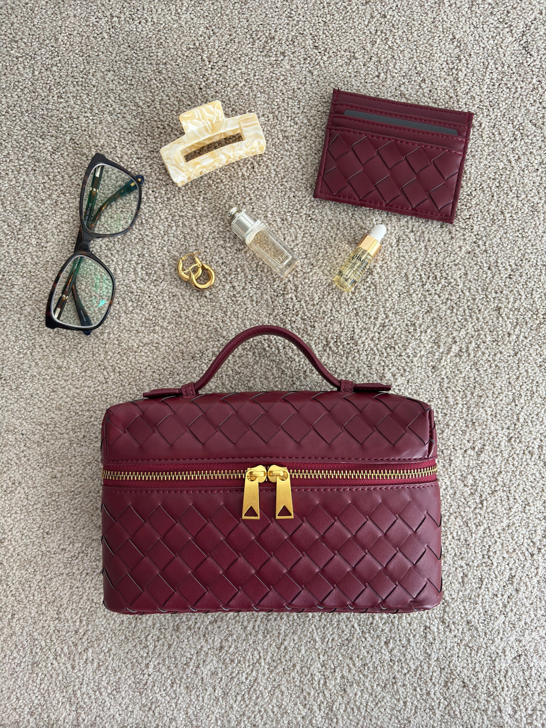 Juliette – Borsa intrecciata strutturata lucida