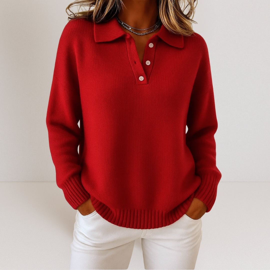 Ginevra – Maglione morbido con colletto