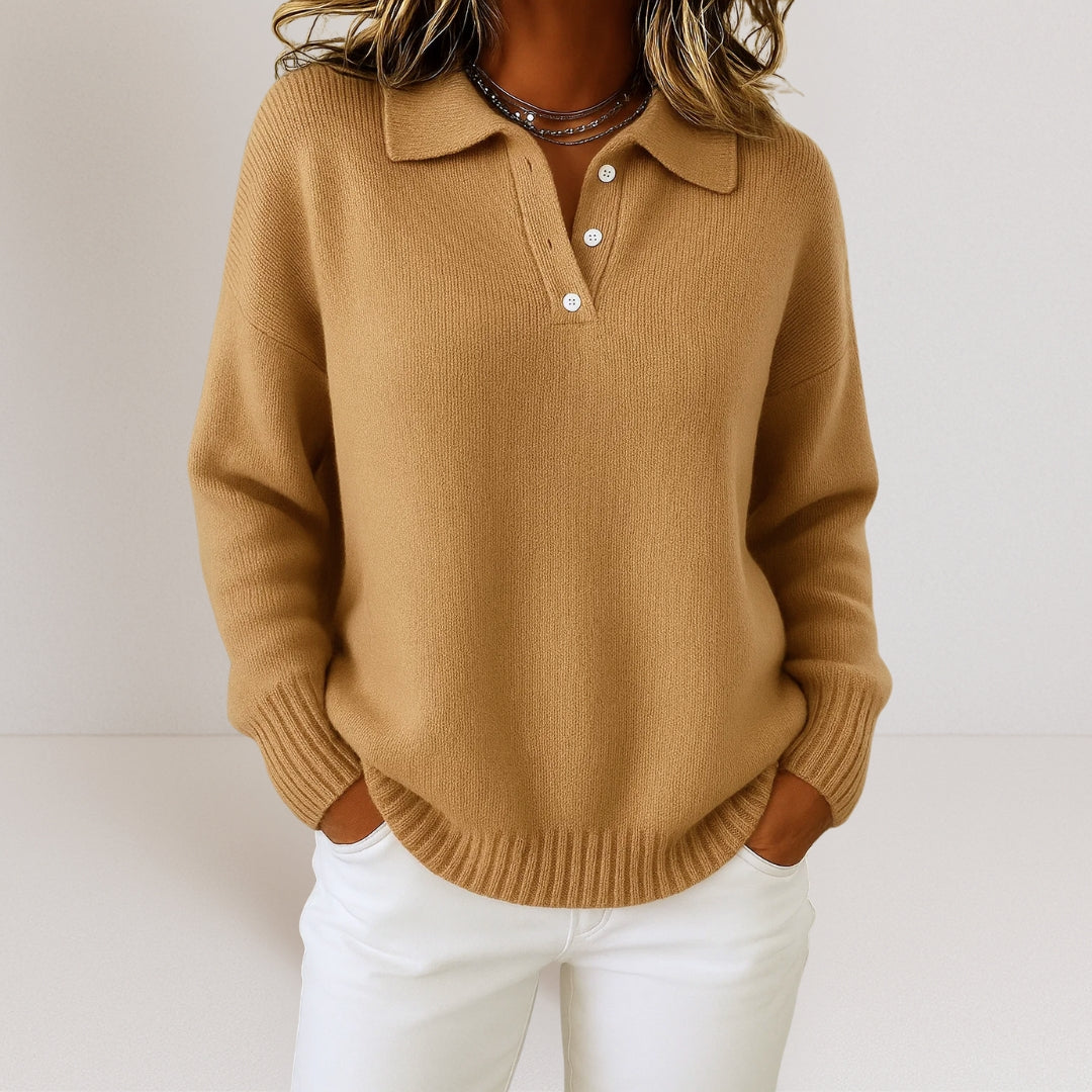 Ginevra – Maglione morbido con colletto