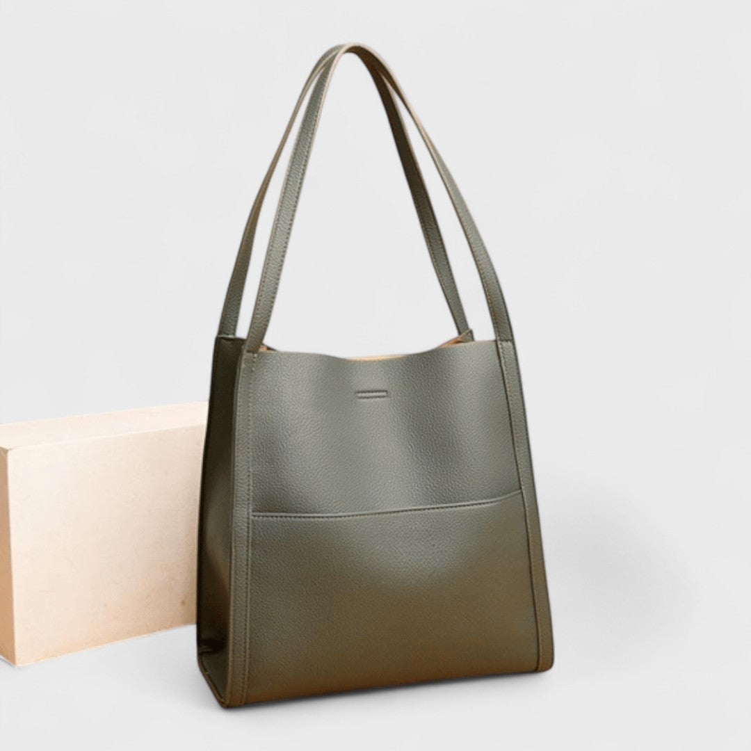Fera – Borsa a tracolla in pelle tinta unita