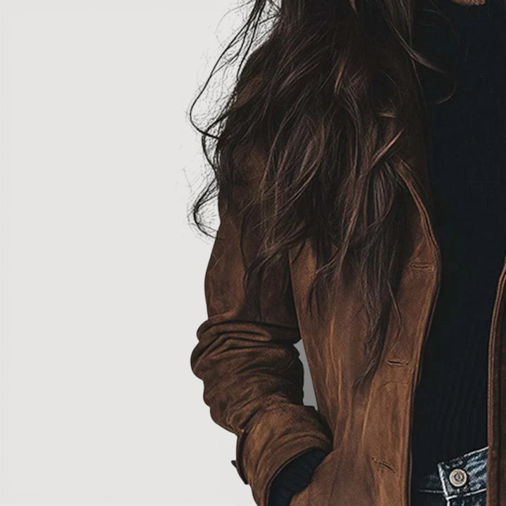 Carmen – cappotto in camoscio