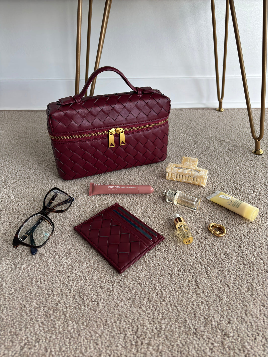 Juliette – Borsa intrecciata strutturata lucida