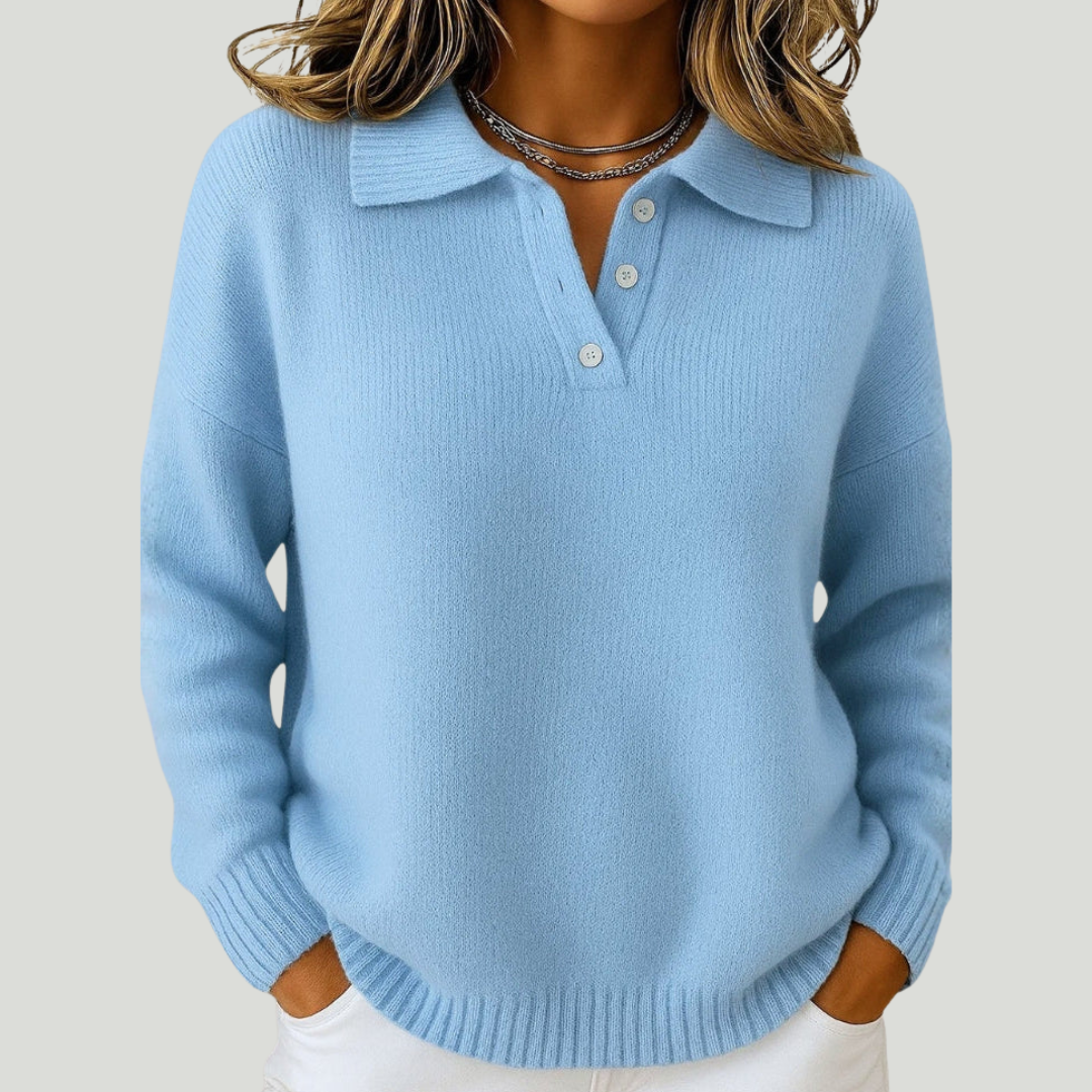 Ginevra – Maglione morbido con colletto