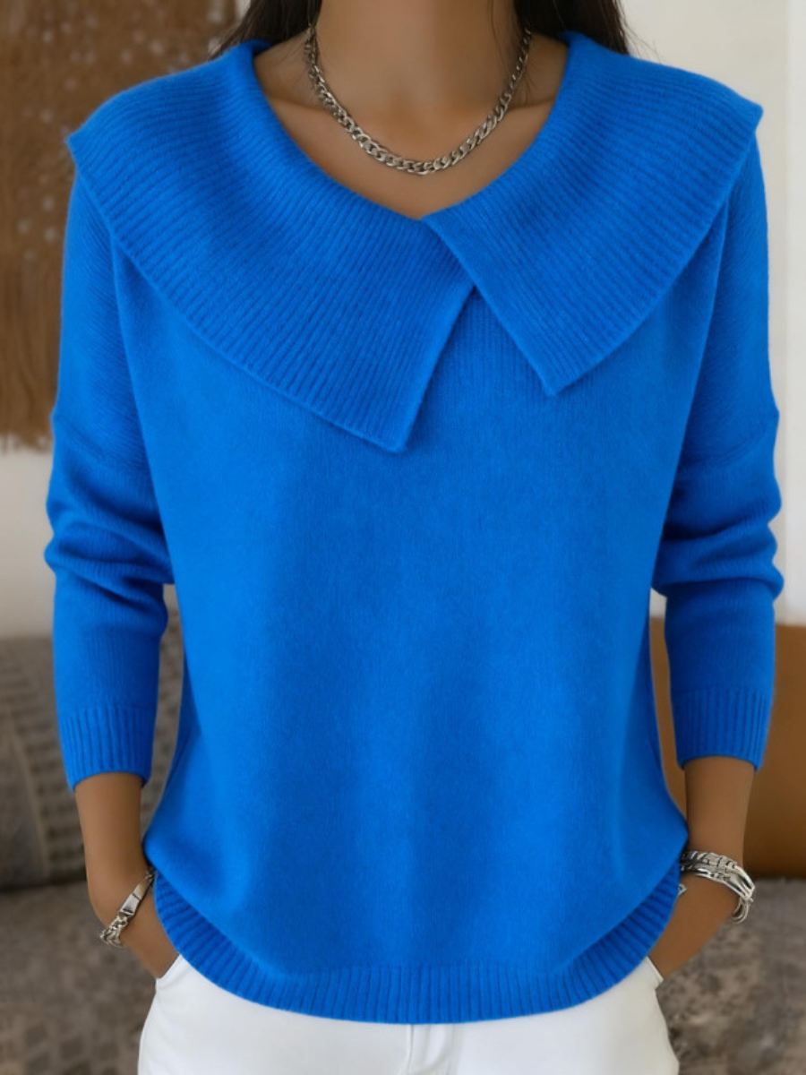 Lucia – Maglia calda con colletto morbido