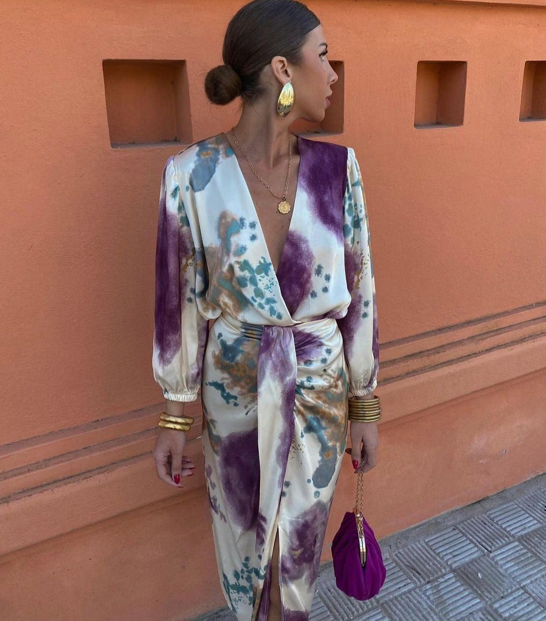 Valeria – Vestito con scollatura a V