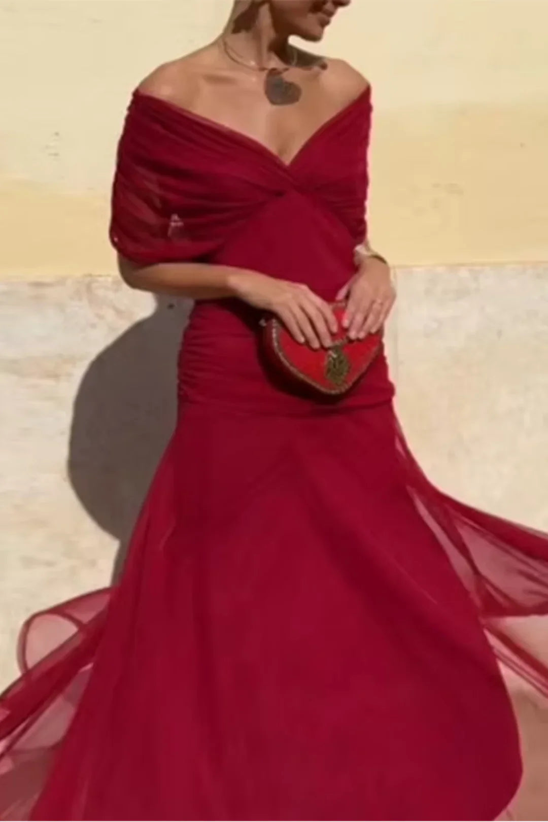 Sofia – Robe maxi da festa elegante con collo a V