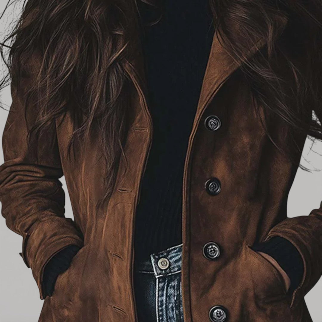 Carmen – cappotto in camoscio