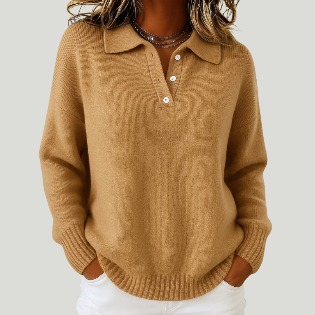 Ginevra – Maglione morbido con colletto