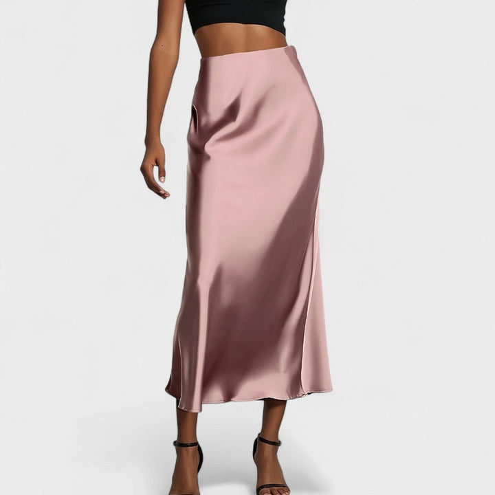 Sasha – Gonna midi in raso a vita alta da donna