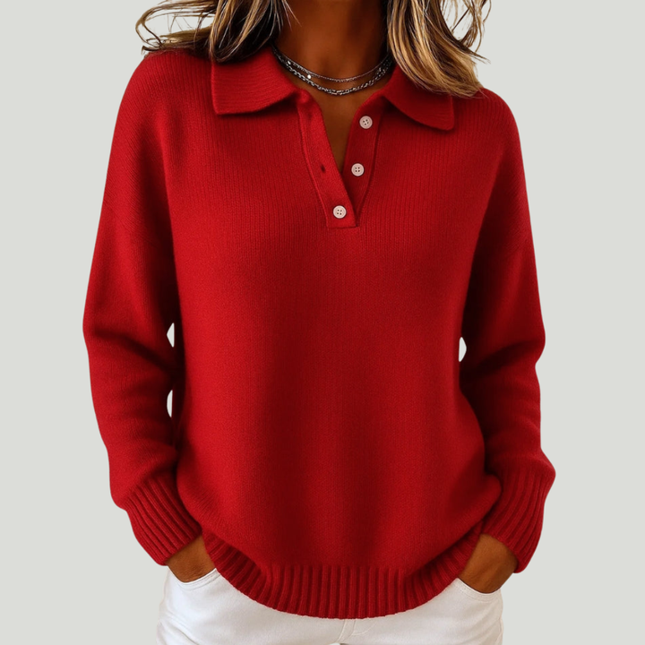 Ginevra – Maglione morbido con colletto