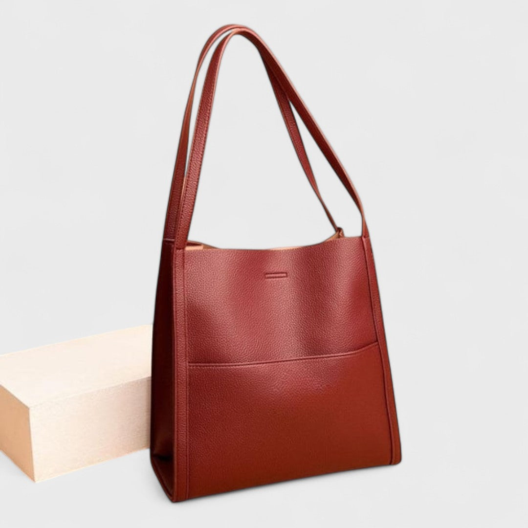 Fera – Borsa a tracolla in pelle tinta unita