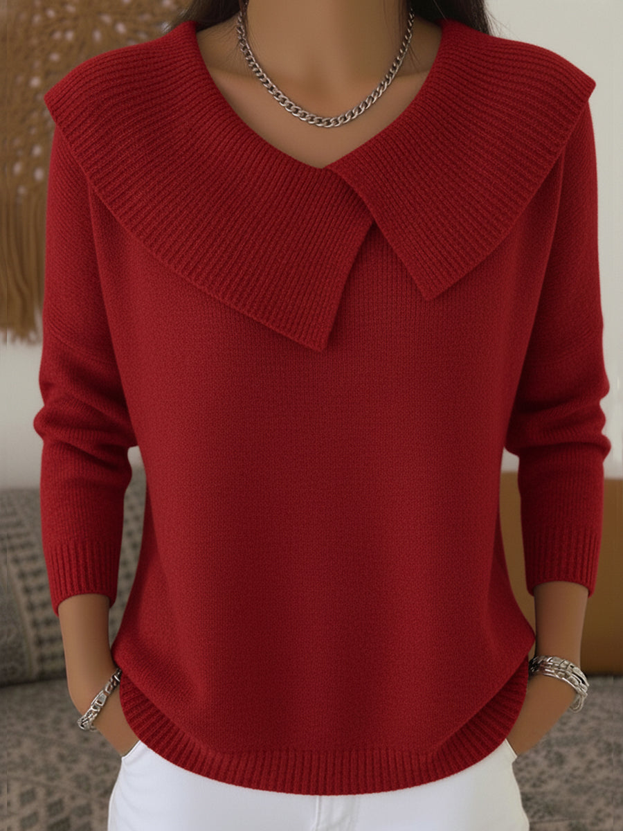Lucia – Maglia calda con colletto morbido