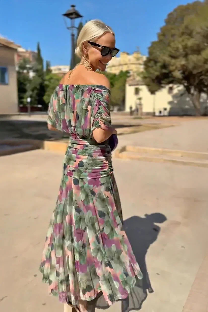 Sofia – Robe maxi da festa elegante con collo a V