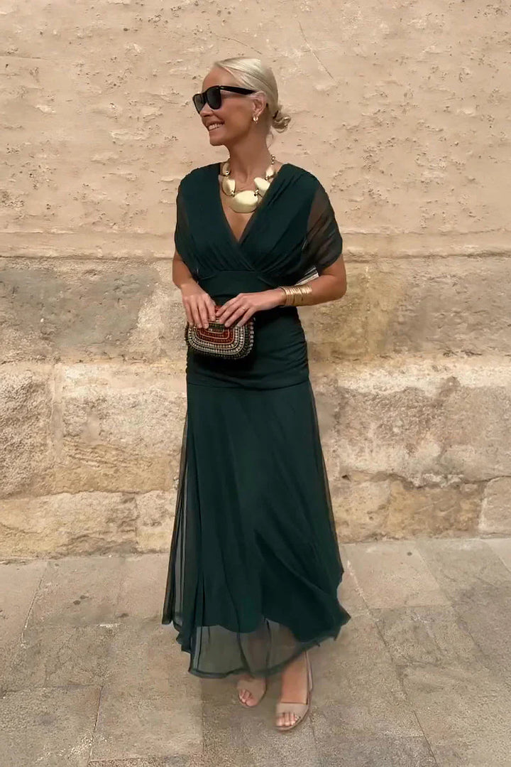 Sofia – Robe maxi da festa elegante con collo a V