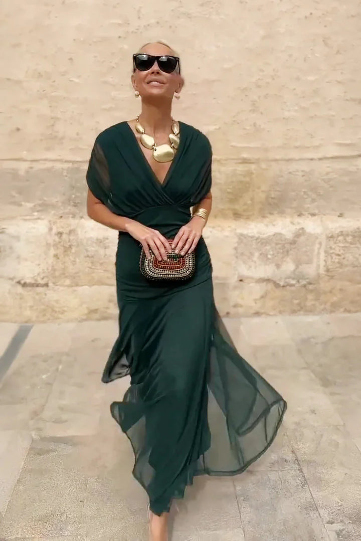Sofia – Robe maxi da festa elegante con collo a V