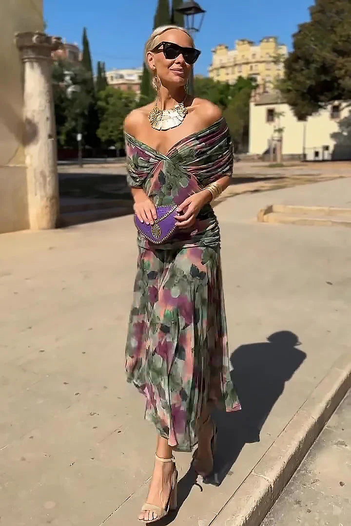 Sofia – Robe maxi da festa elegante con collo a V