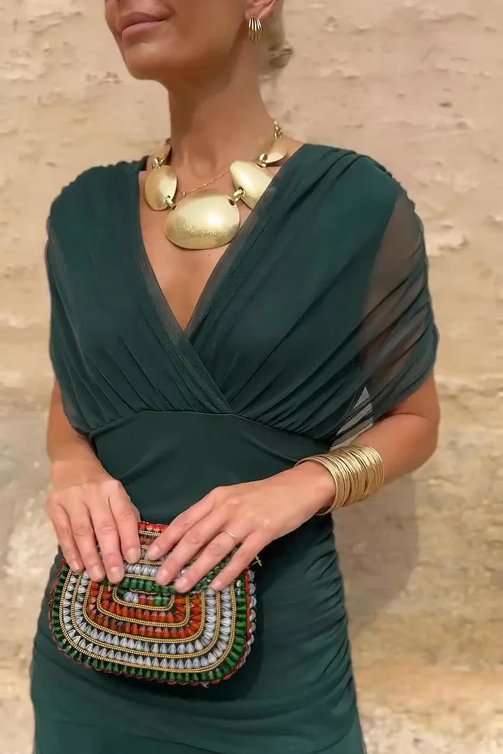 Sofia – Robe maxi da festa elegante con collo a V