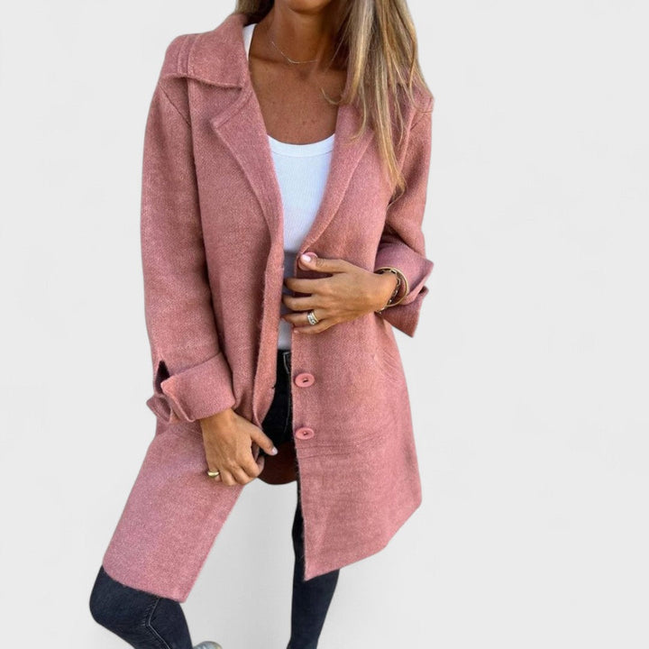 Maila – Cappotto lungo casual con risvolto