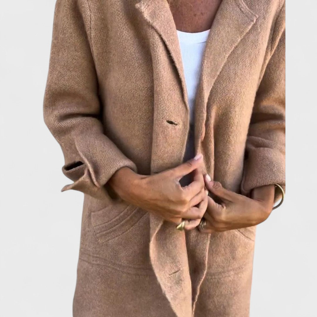 Maila – Cappotto lungo casual con risvolto
