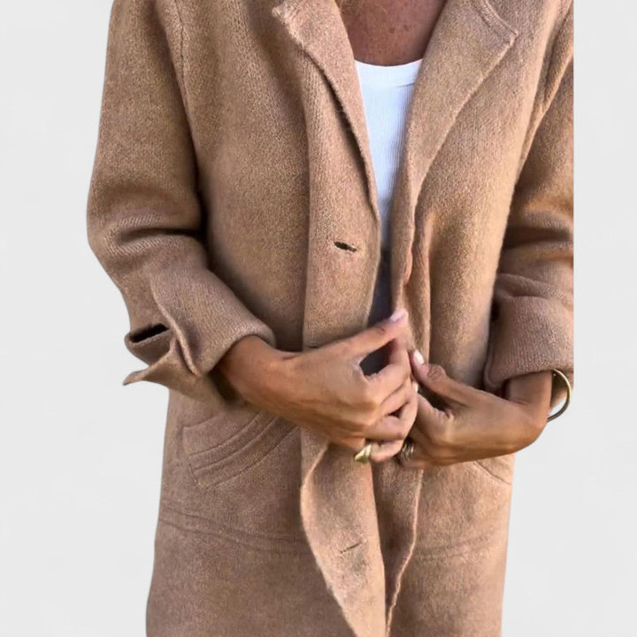 Maila – Cappotto lungo casual con risvolto