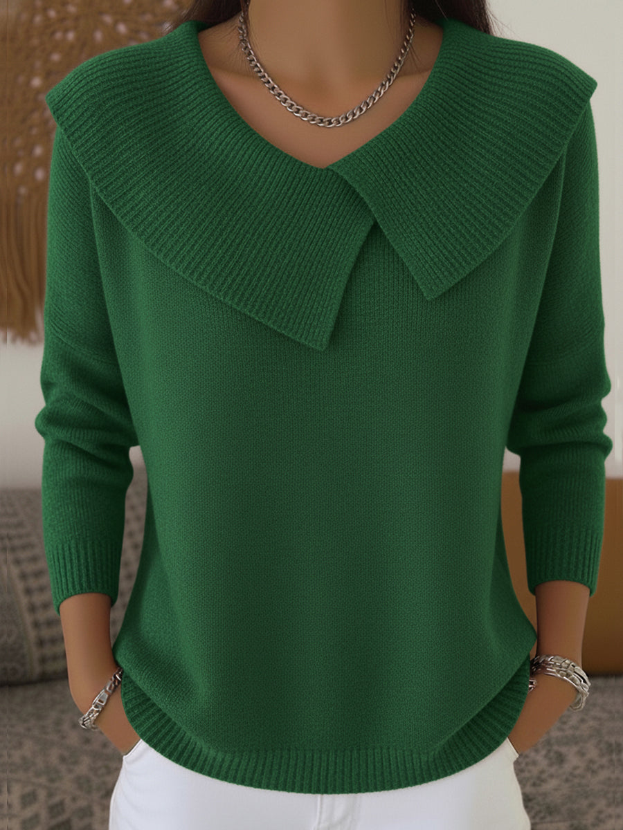 Lucia – Maglia calda con colletto morbido