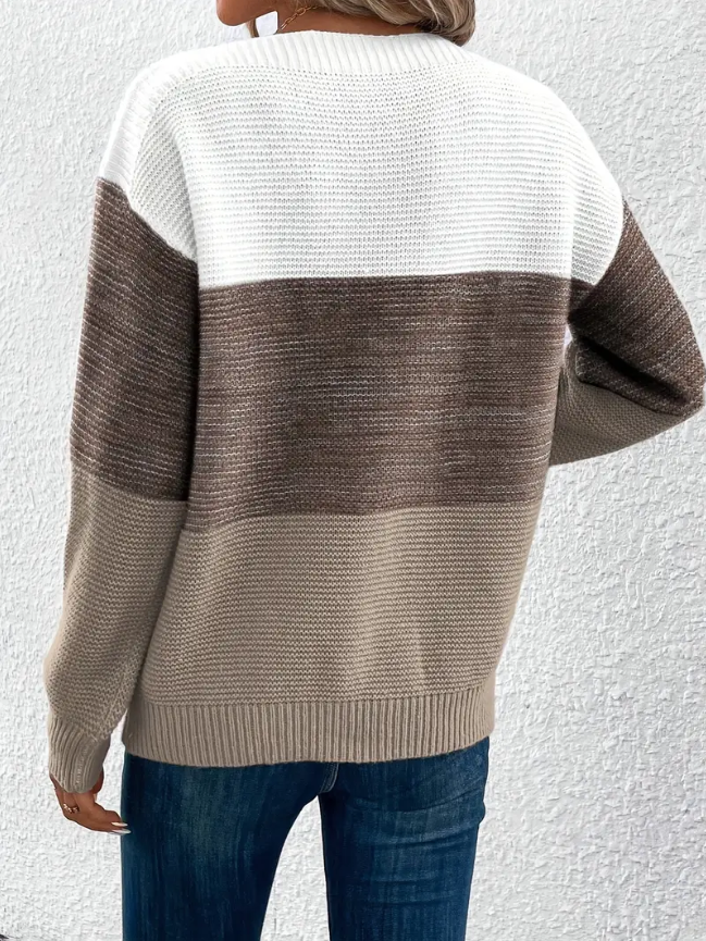 Calista – Maglione elegante a maniche lunghe con spalle cadute