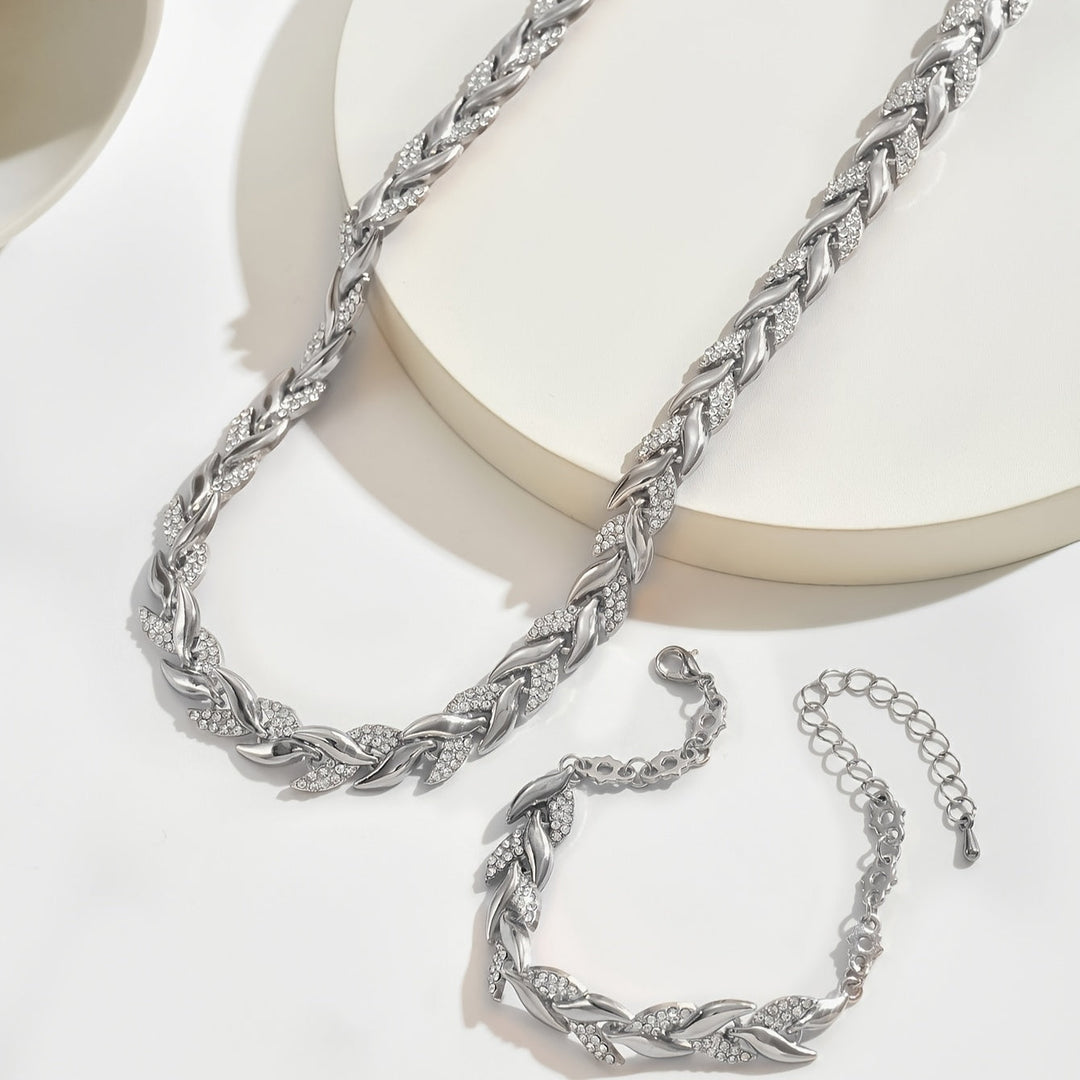 Olivia – Set di coda di pesce in vetro elegante con strass