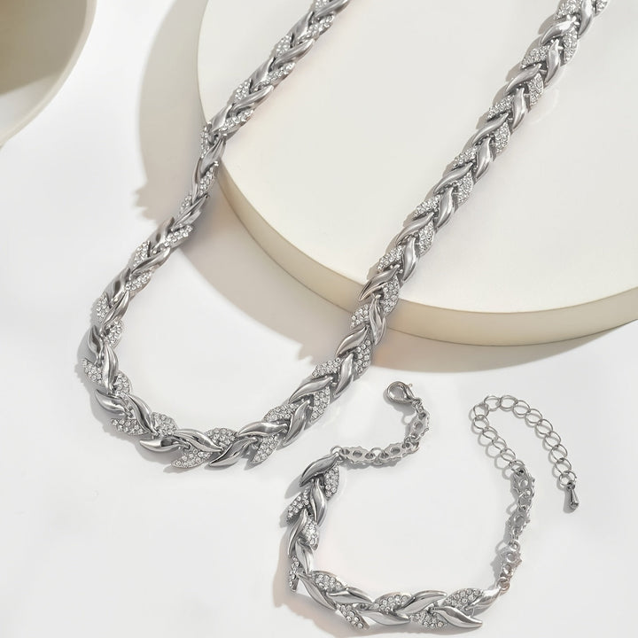 Olivia – Set di coda di pesce in vetro elegante con strass