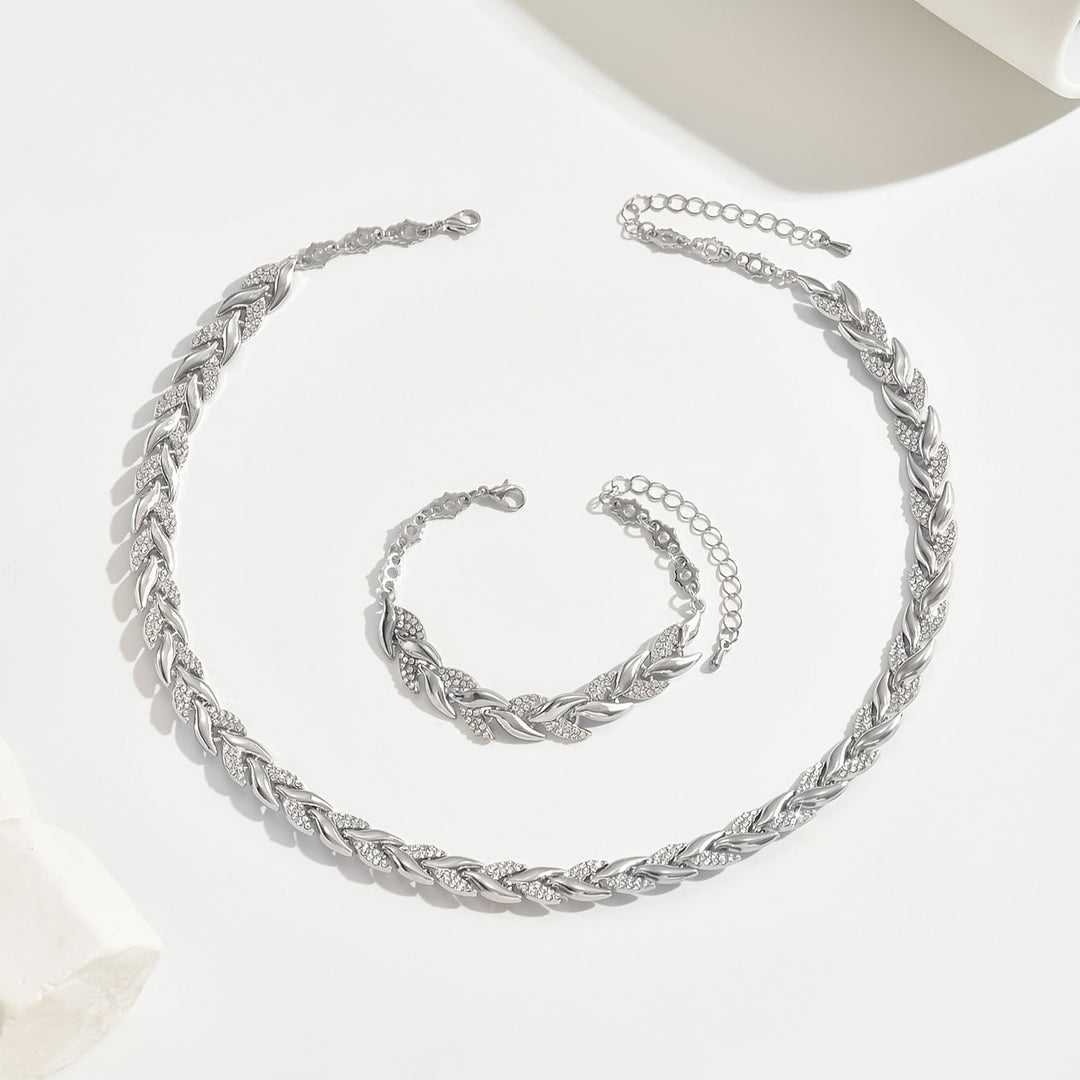 Olivia – Set di coda di pesce in vetro elegante con strass