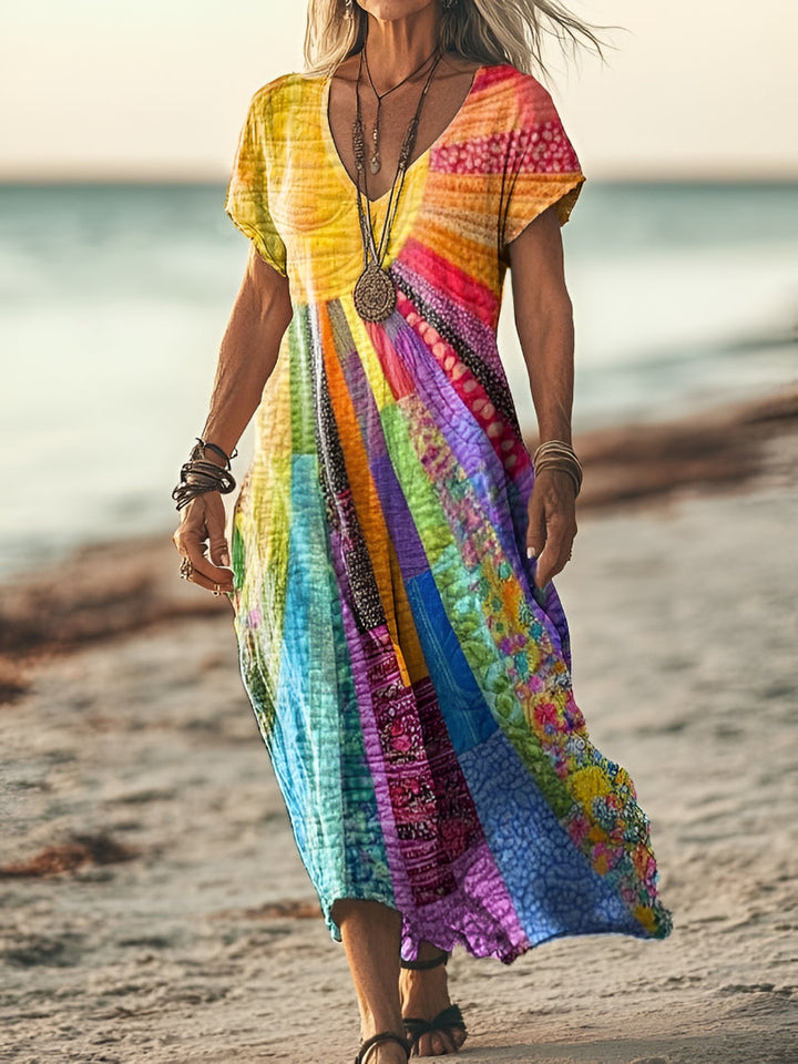 Luna | Vestito bohemien con design estivo