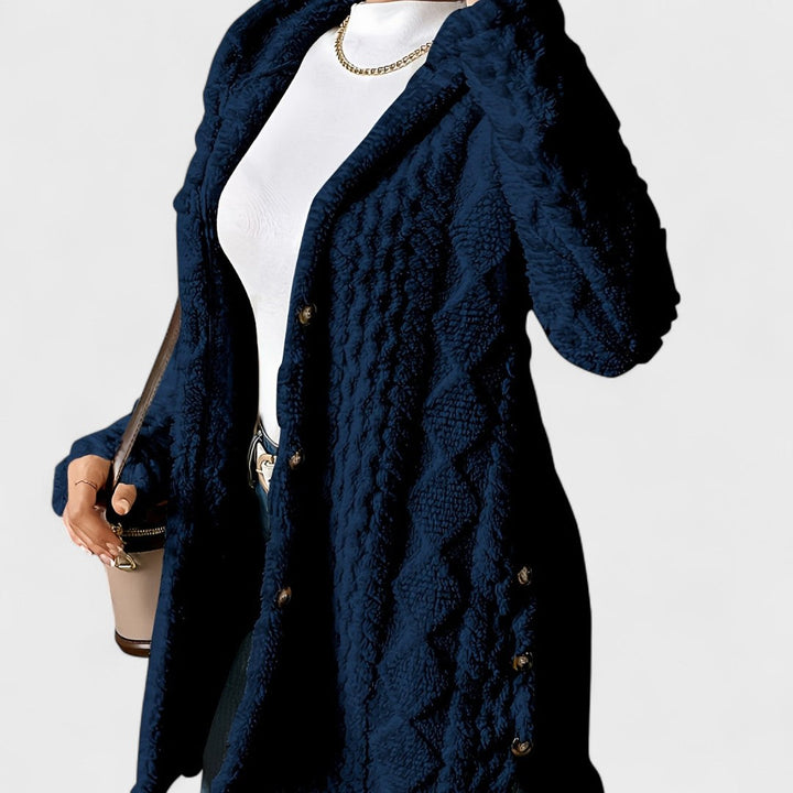 Katerina – Cardigan cappotto con cappuccio caldo