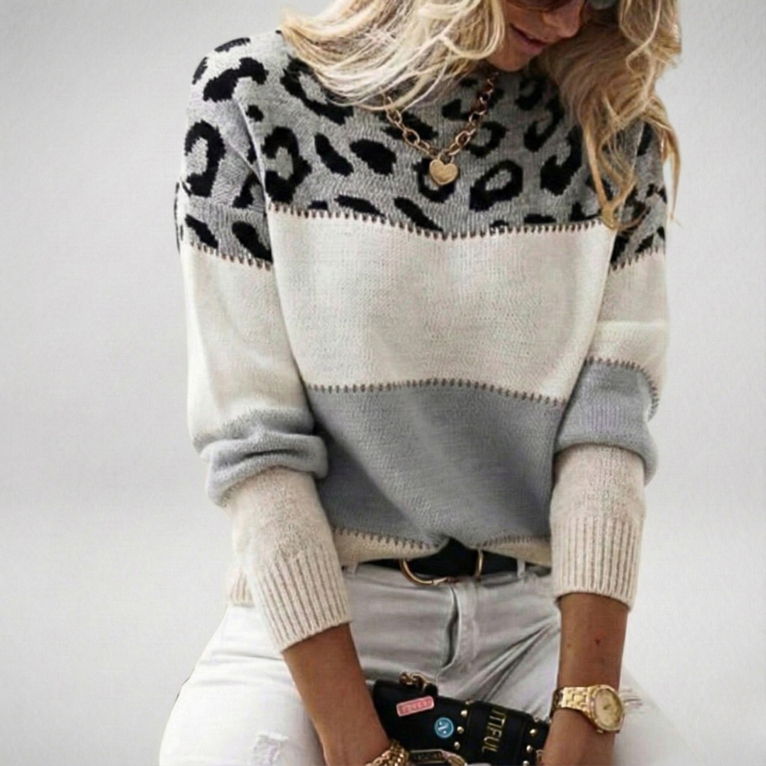 Emma – Maglione leopardato eleganza