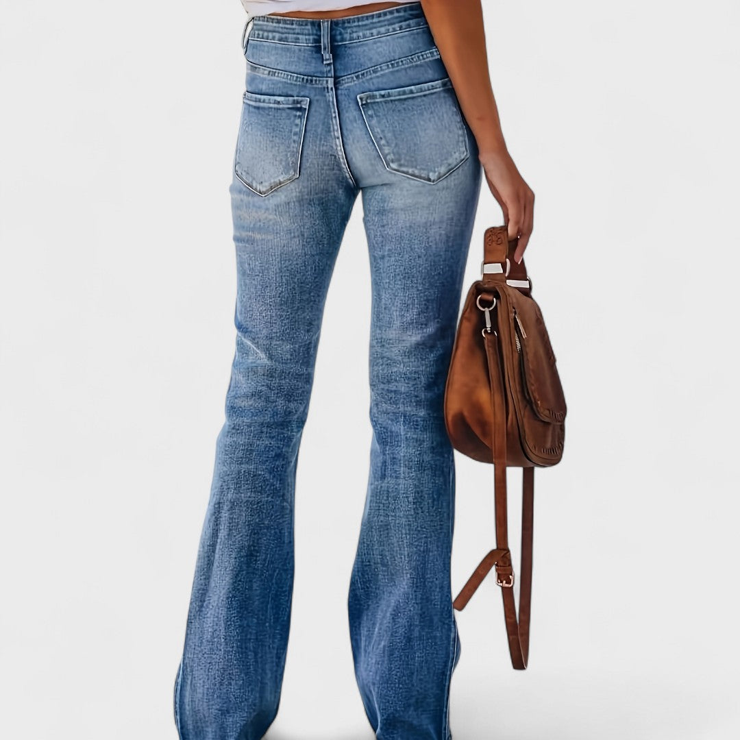 Patrizia – Jeans flare elasticizzati retro versatili casual