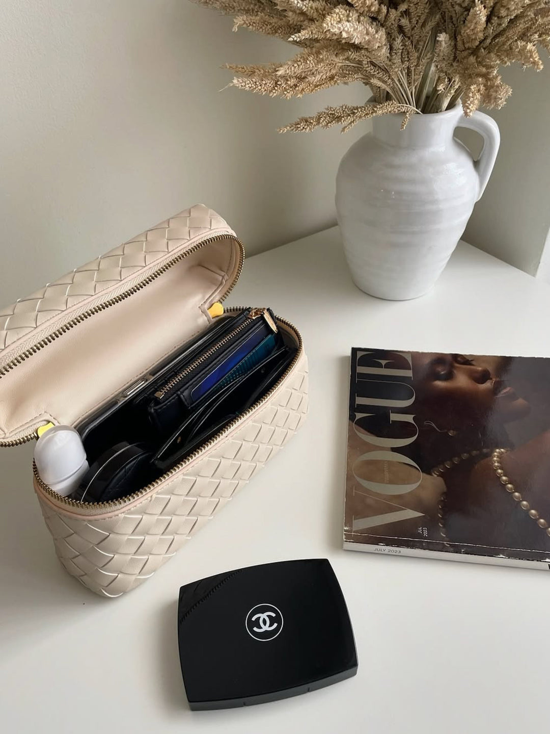 Juliette – Borsa intrecciata strutturata lucida