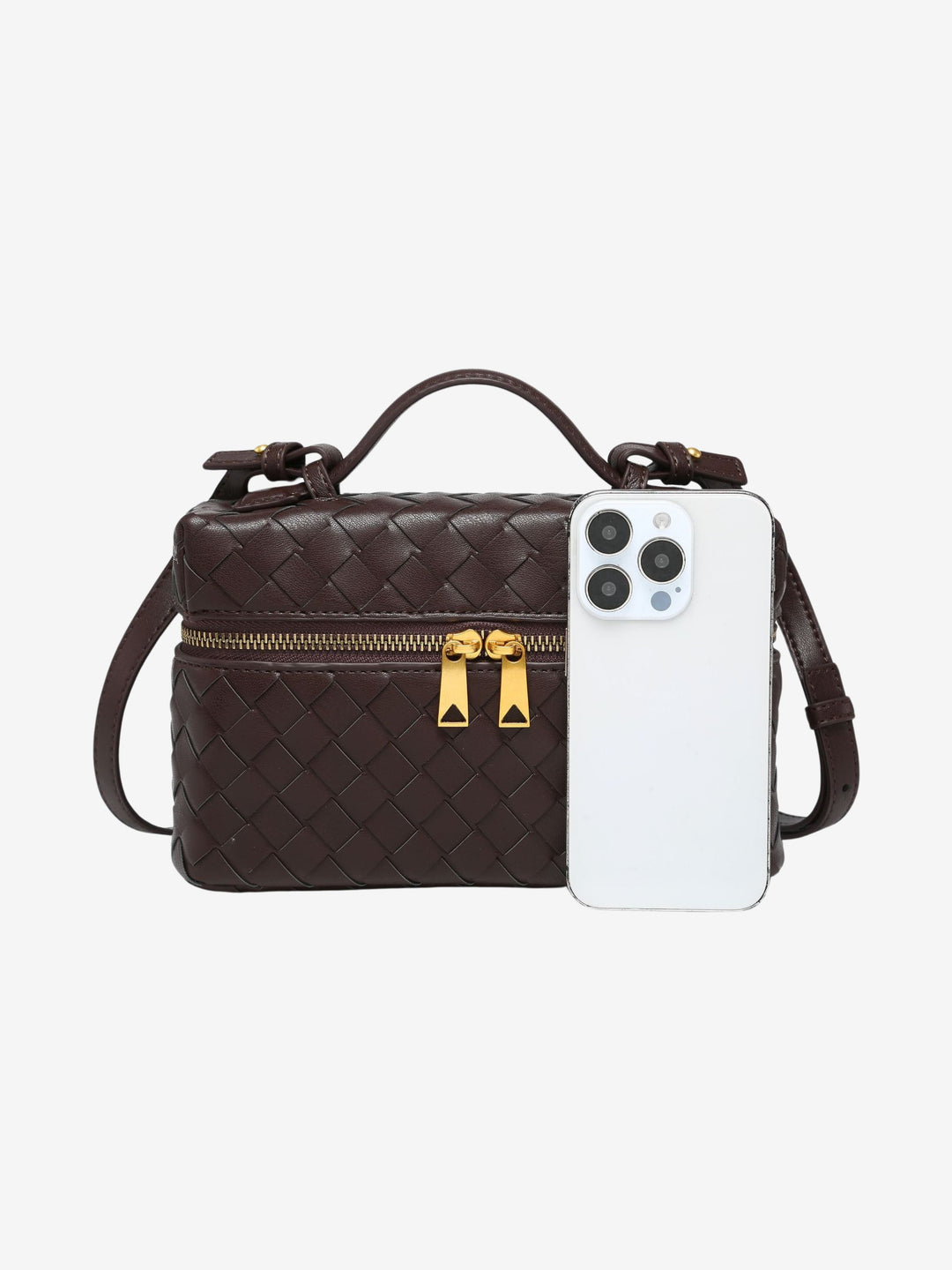 Juliette – Borsa intrecciata strutturata lucida