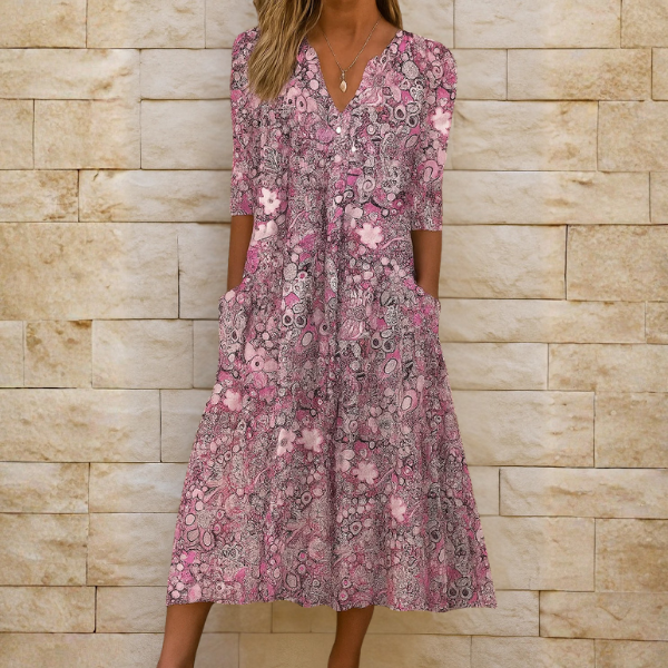 Olivia – Abito elegante con scollo a V