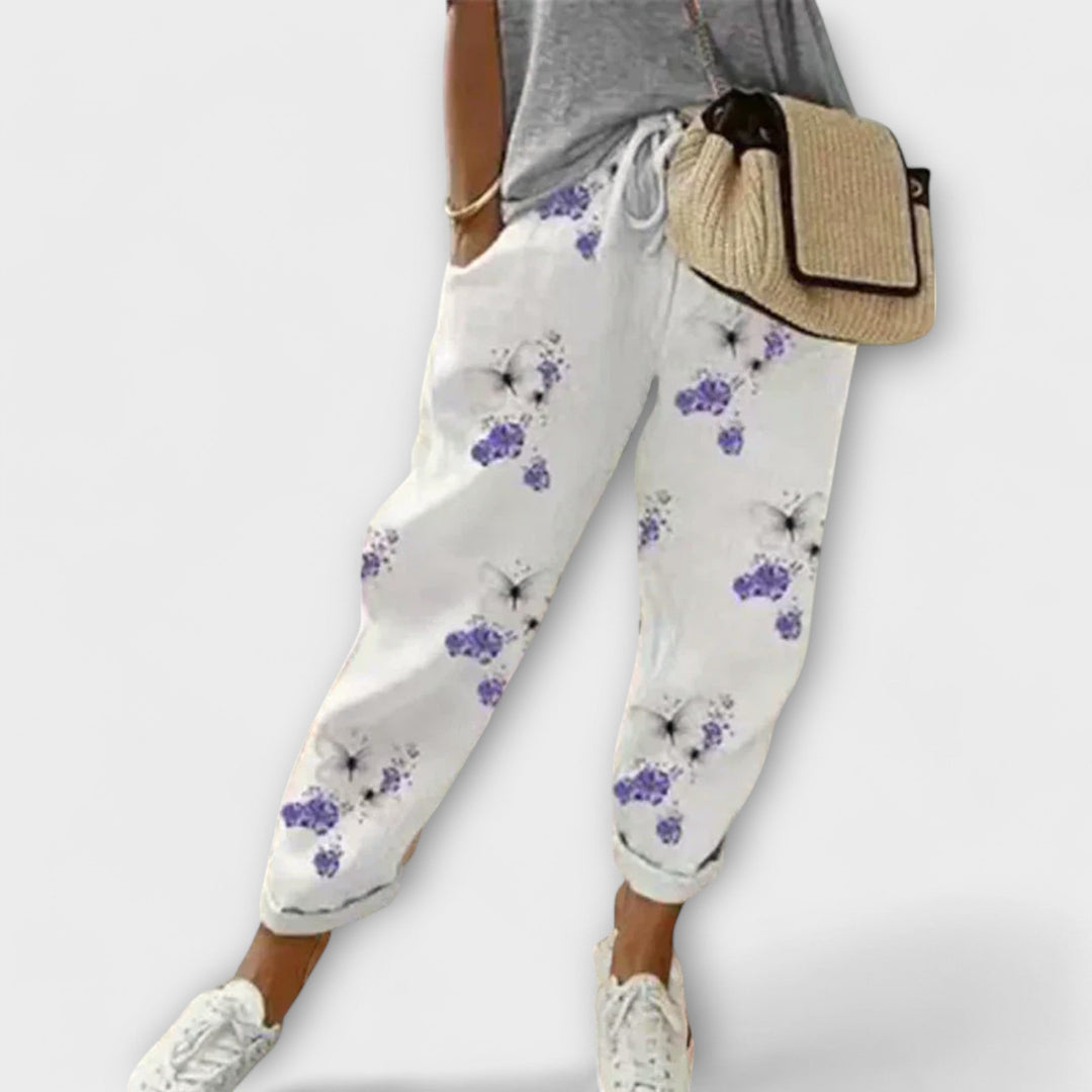 Luna – Pantaloni confortevoli in cotone e lino