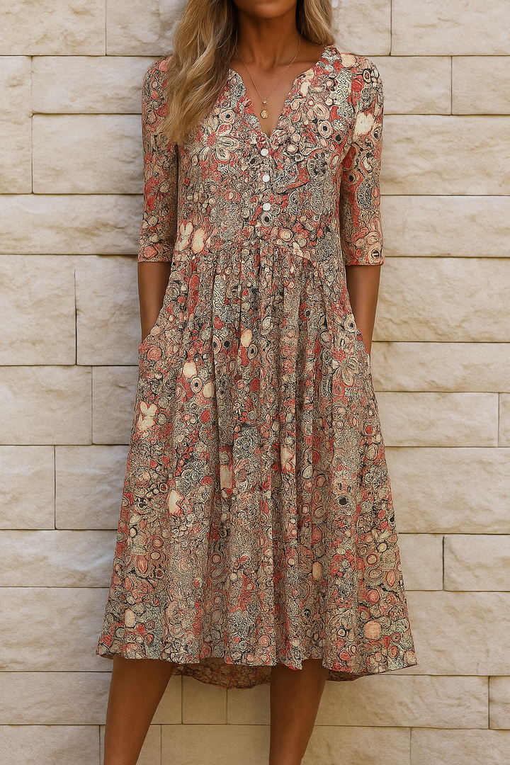 Olivia – Abito elegante con scollo a V