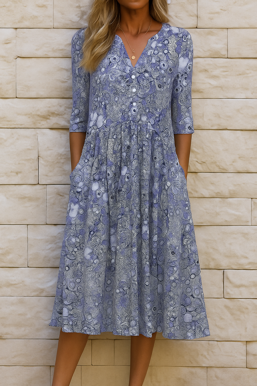 Olivia – Abito elegante con scollo a V