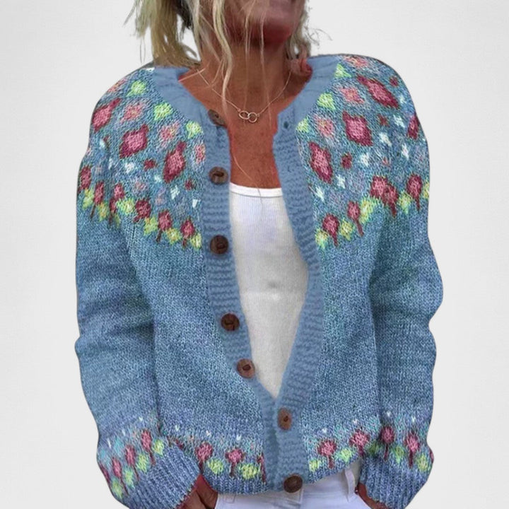 Lianne – Cardigan a maglia larga fantasia chic