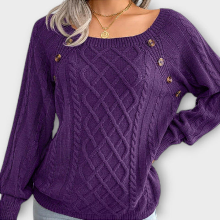 Malia – Maglione lavorato a maglia con bottoni