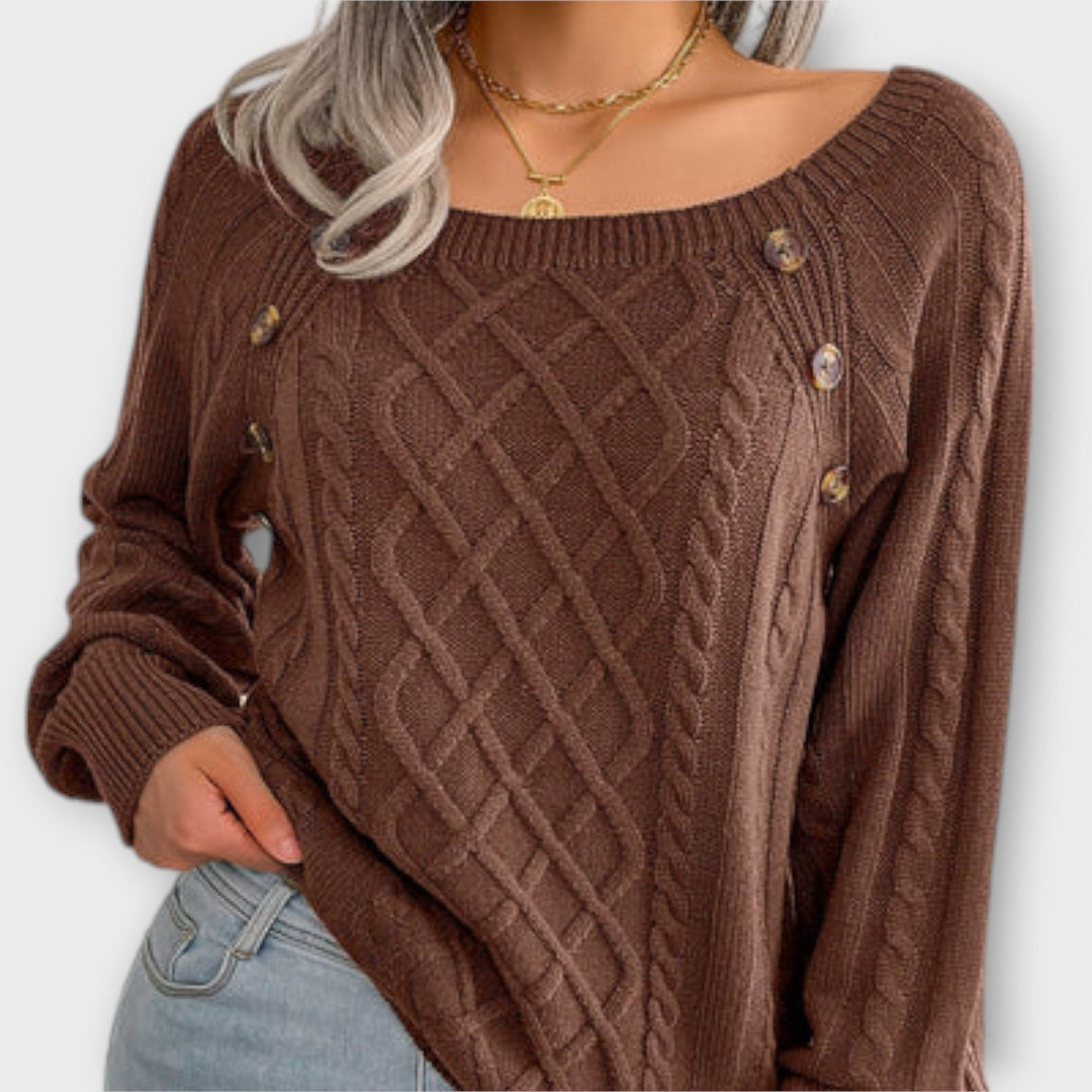 Malia – Maglione lavorato a maglia con bottoni