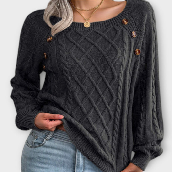 Malia – Maglione lavorato a maglia con bottoni