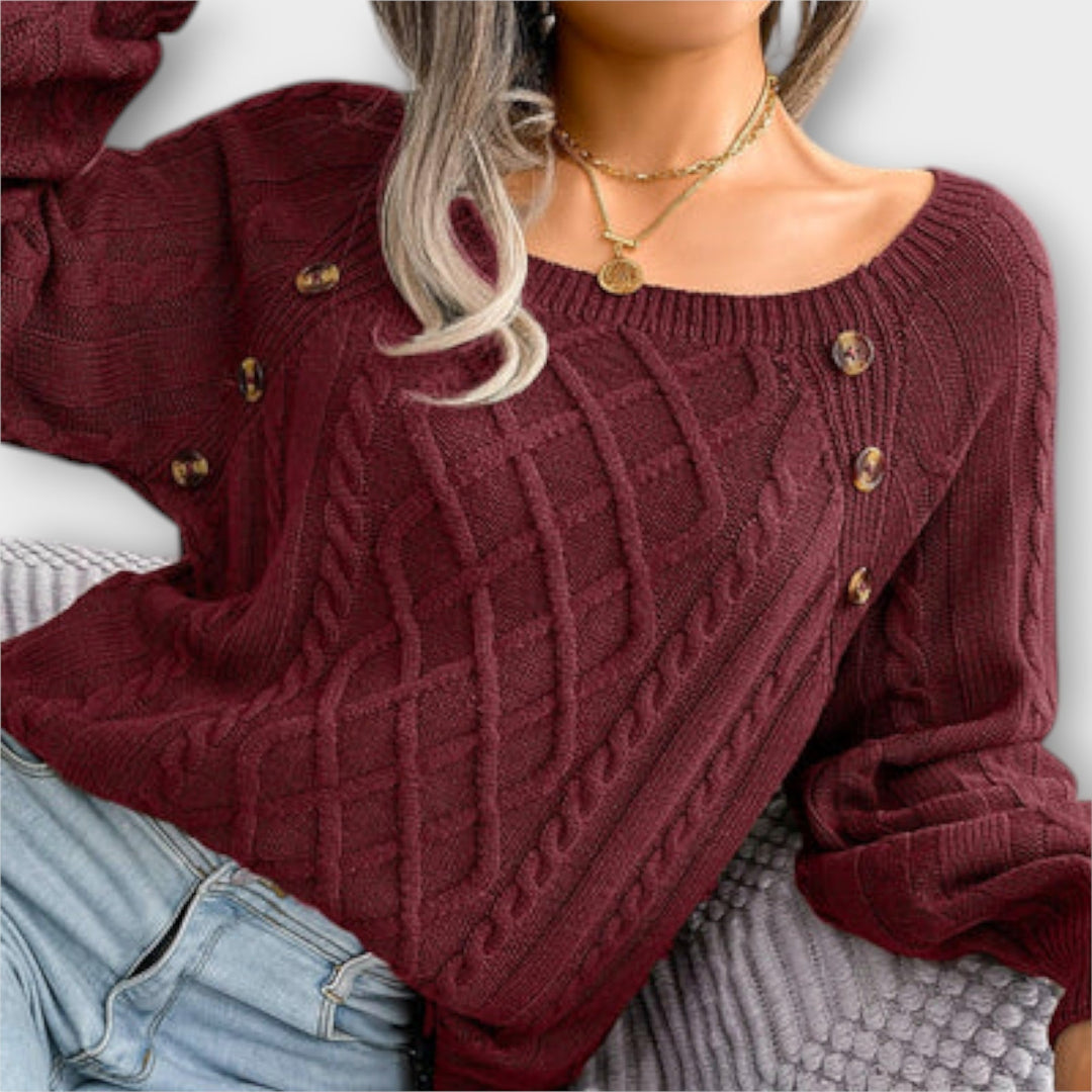 Malia – Maglione lavorato a maglia con bottoni